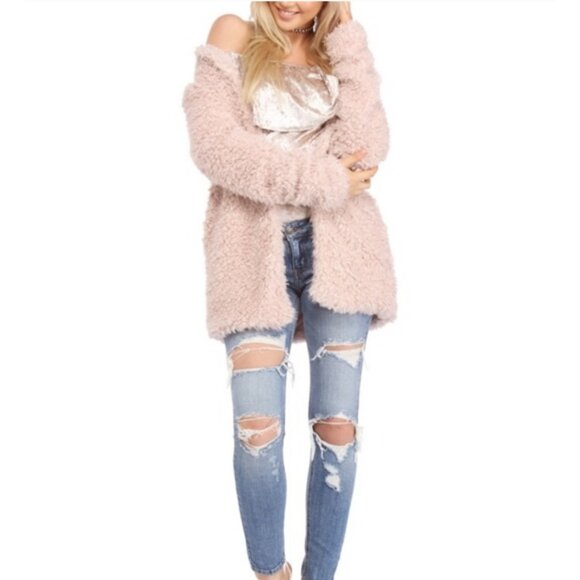 Forever 21 Faux Fur Shearling Teddy Bear Coat | Mob Wife Sciura Style Penny Lane - Picture 1 of 11